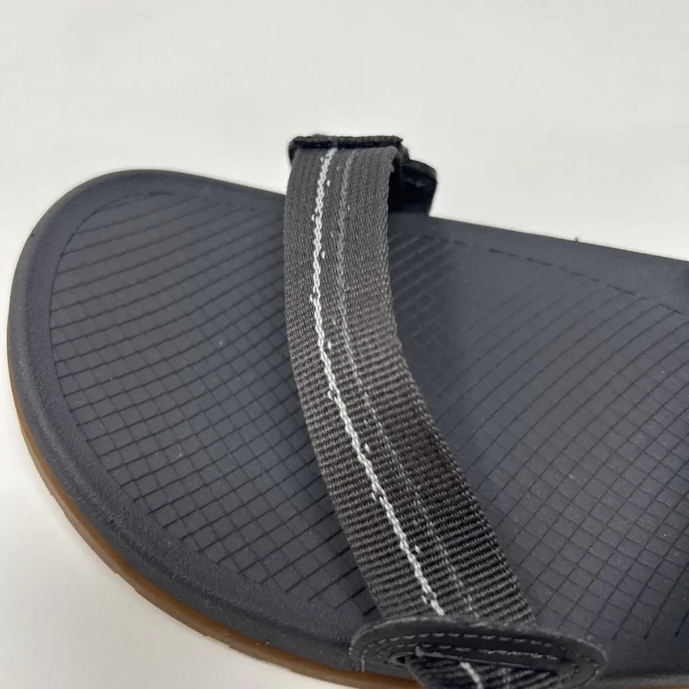 Chaco Sandals Shoes Mens Size 12 Gray Strappy Adjustable Slip On Outdoor Casual